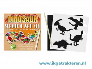 Magische Kleuren Scratch Papier Dino - Eco Friendly