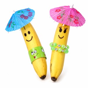 Gezonde traktatie met een banaan