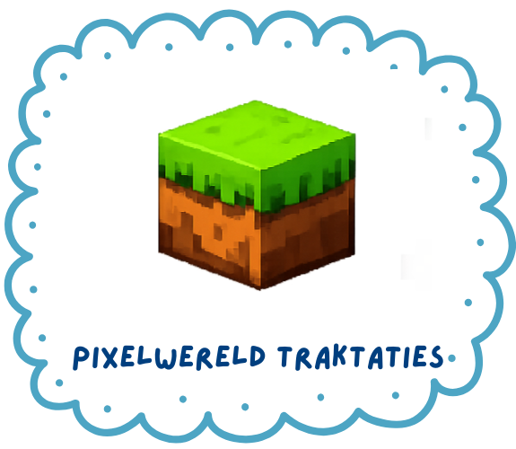 Pixel en blokjes traktatie thema