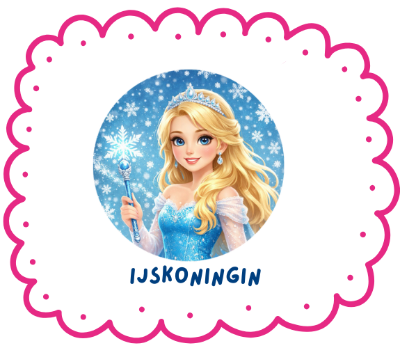 Winter en ijskoningin traktatie thema