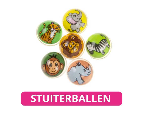 Uitdeelcadeautjes stuiterballen, kleurrijke speelballetjes
