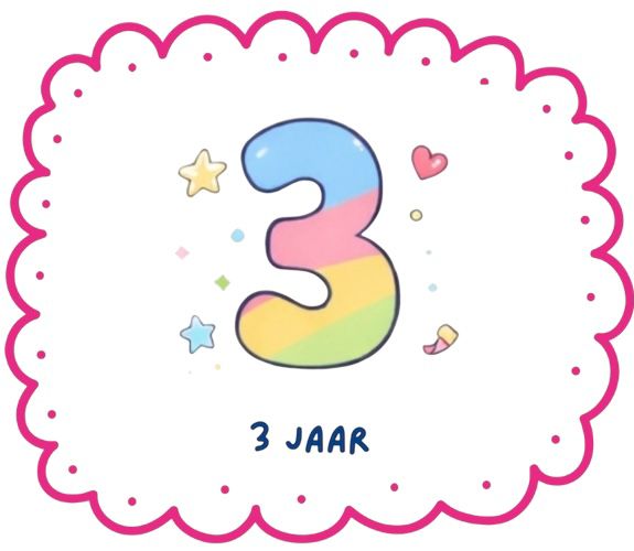Traktatie 3 jaar