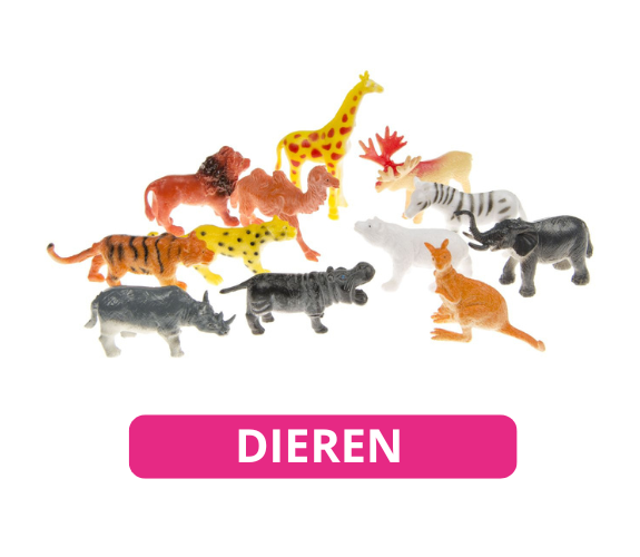 Uitdeelcadeautjes dieren, jungledieren, boerderijdieren en meer