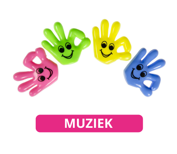 Muzikale uitdeelcadeautjes, fluitjes en mini instrumentjes