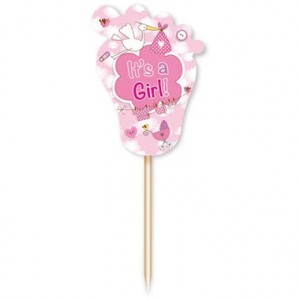 Prikkers It's a Girl 24 stuks
