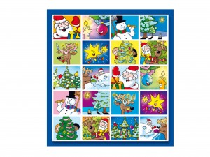 Stickervel Kerst