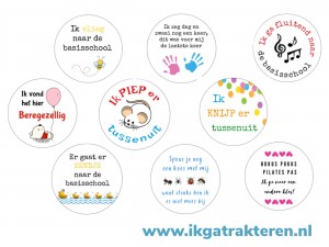 Sticker Afscheid School Kleurrijk 