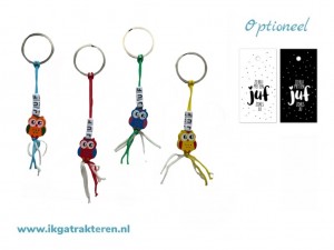 Sleutelhanger Uil Juf