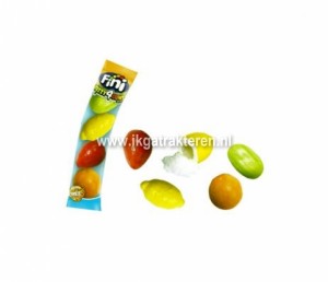 Snoep: Fini Fruit Salad Kauwgum 4-pack