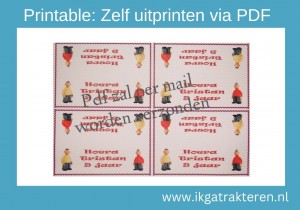 Printable snoepzak label buurman en buurman