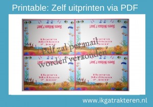 Printable Snoepzak label Zee