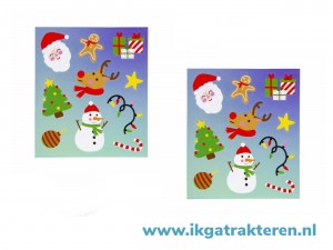 Stickervel Kerst