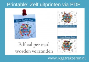 Printable Knijpfruit Paw Patrol traktatie