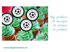 Pikkers Voetbal DIY 24 stuks