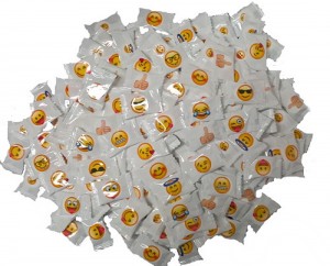 Snoep: Emoji Snoepje Fruitsmaak Dextrose