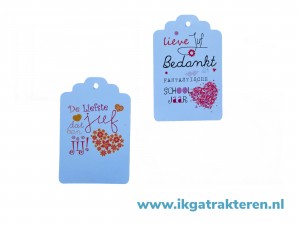 Cadeaulabel Juf