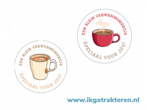Sticker koffie of thee