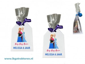 Cadeauzakje Frozen met Persoonlijke Tekst