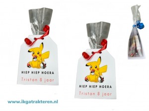 Cadeauzakje Pokemon met Persoonlijke tekst