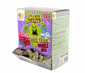 Snoep: Kauwgum Sour Busters Extra Sour