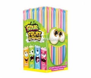 Snoep: Fruit Straws 3 gram