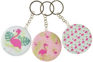 Sleutelhanger Spiegel Flamingo