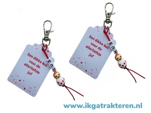   Sleutelhanger Juf Kus