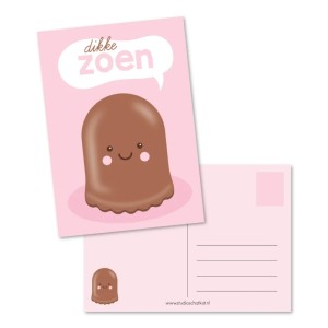 Ansichtkaart Dikke Zoen