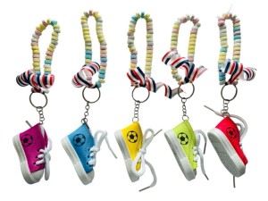 Snoepketting met Voetbal Schoen Sleutelhanger
