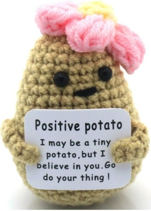   Positieve Aardappel Meisje Bloem