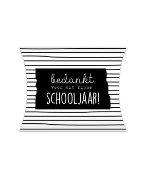 Gondeldoosje Bedankt voor dit fijne schooljaar Zwart - Wit
