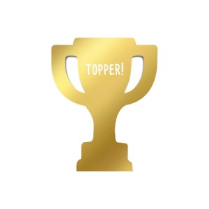 Cadeaukaartje Beker Topper