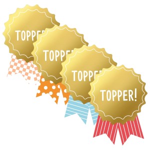 Sticker Vierdaagse Topper Medaille