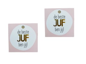 Cadeaukaartje De beste juf ben jij!