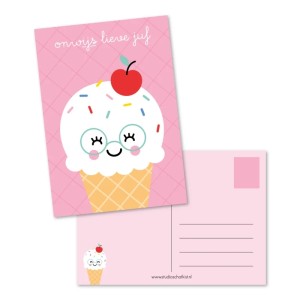 Ansichtkaart Onwijs lieve juf