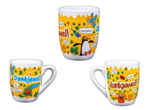   Beker Dankjewel Geel