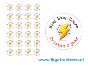 Monsters vangen traktatie stickers met tekst 24 op vel