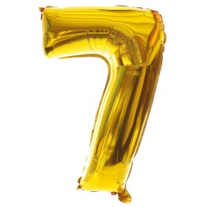Ballon cijfer 7 - 80 cm