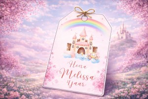 Gepersonaliseerde traktatielabels Prinses met naam en Leeftijd