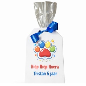 Cadeauzakje Hondenhelden met Persoonlijke tekst
