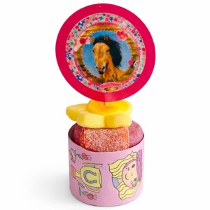 Paard Traktatie Snoeptaart + Klaparmband (per gebakje)