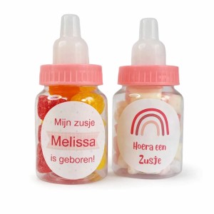 Geboorte Traktatie Flesje Meisje