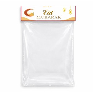 Eid Mubarak Traktatie zakje met label met tekst