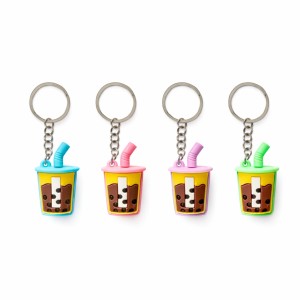 Bubble Tea Sleutelhanger – Boba Drink Sleutelhanger (4 kleuren)