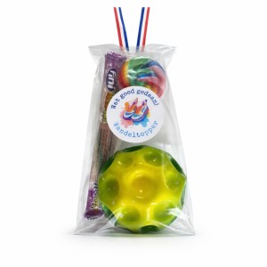 Vierdaagse Bouncing Bal Cadeautje – Wandeltopper met Snoep & Lolly
