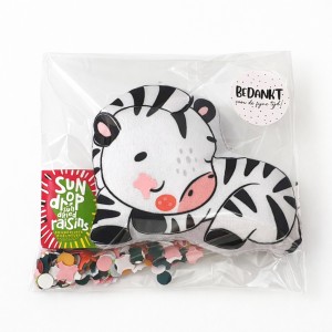 Jungle Knuffel Traktatie – Met Snoepje & Sticker naar Keuze
