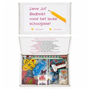 Cadeaubox Einde Schooljaar Juf
