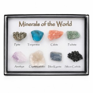 Mineralen Set – 8 Echte Stenen in Doosje