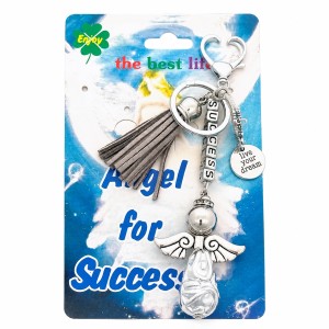 Success Engel Sleutelhanger met Tassel