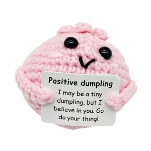 Positieve Dumpling Roze Gehaakt 7 cm